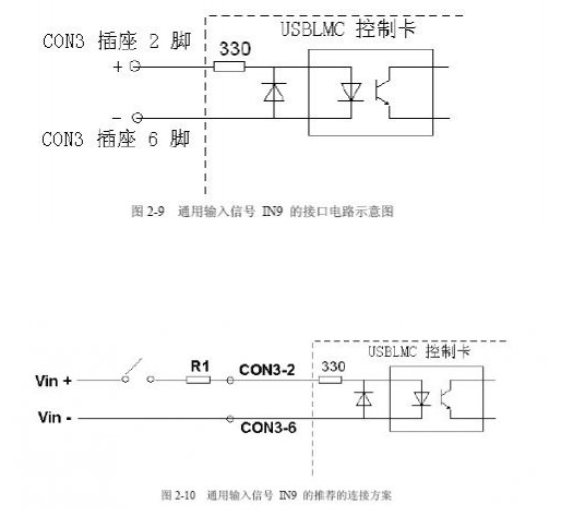 脚踏开关通用输入信号接口电路示意图