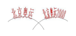 图 4-20 限制角度为 45 度的不同文字对比